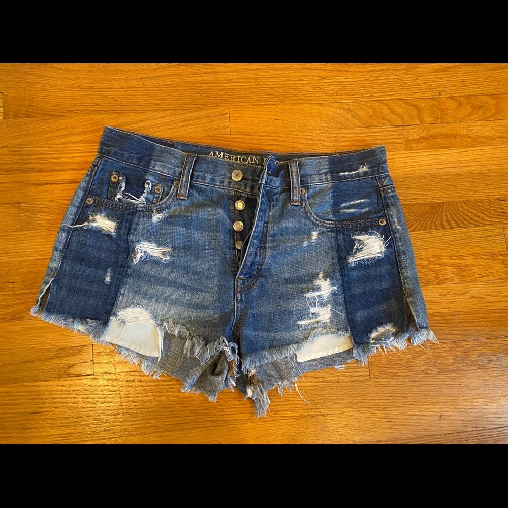 American Eagle High Rise Jean Shorts